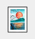 Sun Abstract Print Shapes Mid Century Wall Art