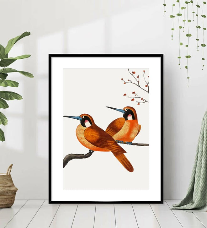 Bird Painting Chinese Ink Tree