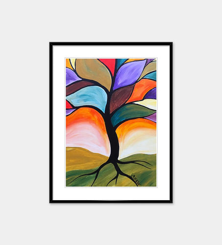 Autumn Tree Acrylic Painting For Beginners